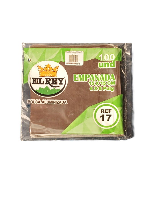 Bolsa aluminio paq x 100