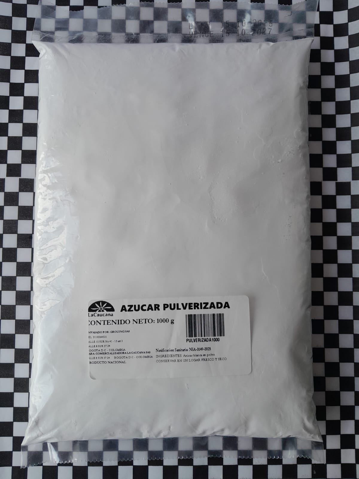 Azúcar pulverizada (Desde 0.5kg hasta 25 kg)