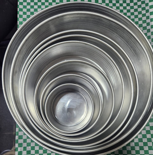 Molde aluminio torta redondos(desde 1/8lb hasta 2lb)