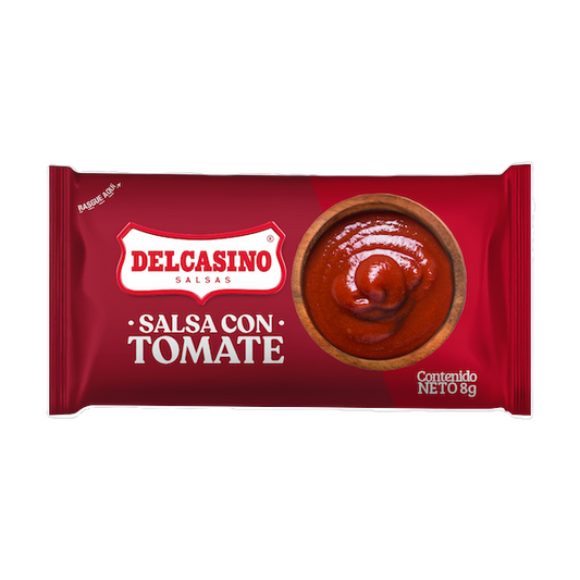 Salsa de Tomate DelCasino paquete x 100 sobres de 8 gr