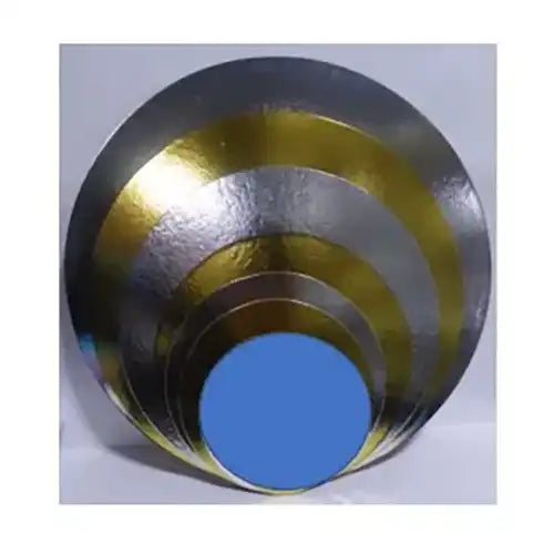 Disco dorado circular: 15 cm unidad