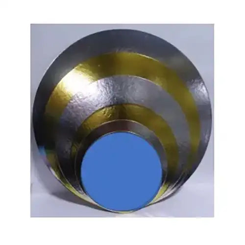 Disco dorado circular: 18 cm unidad
