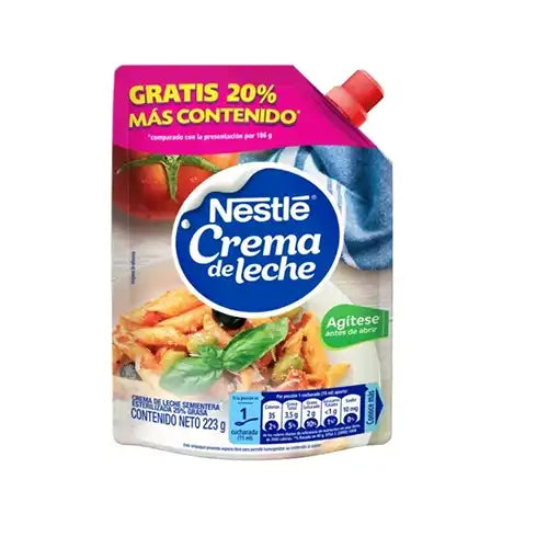 Crema de leche Nestle x 223 gr La Caucana