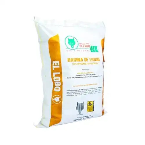 Harina intregral Lobo paq x 12.5 kg