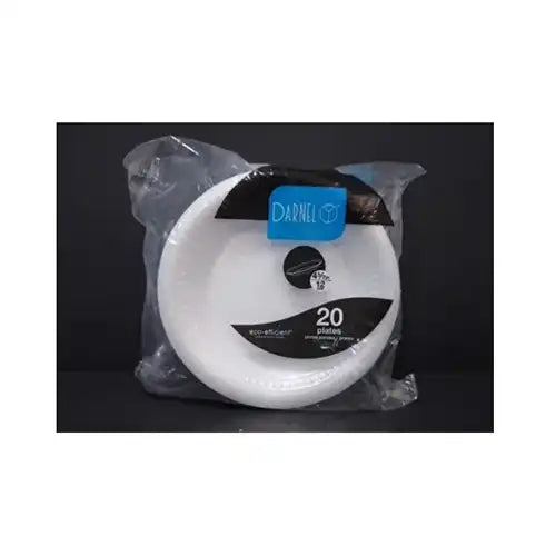 Platos icopor circulares 12 cm paca x 24 paquetes x 20 und