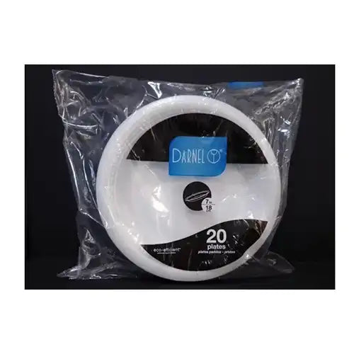 Platos icopor circulares 18 cm paca x 24 paquetes x 20 und